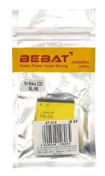 BL-5B аккумуляторная батарея Bebat для Nokia 6060, 3220, 3230, 5070, 5140, 5200, 5300, 5320, 5500
