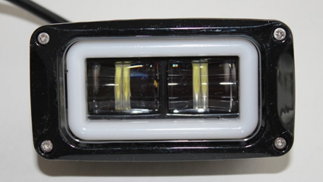Фара рабочего света 2 LENS (OSRAM) 12-80V с ангельским кольцом
