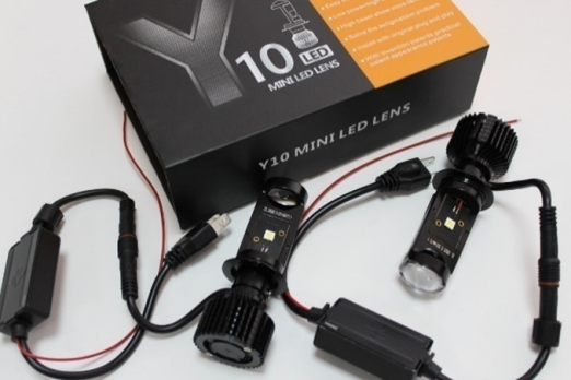 MINI LED LENS Y10  H7 с вентилятором