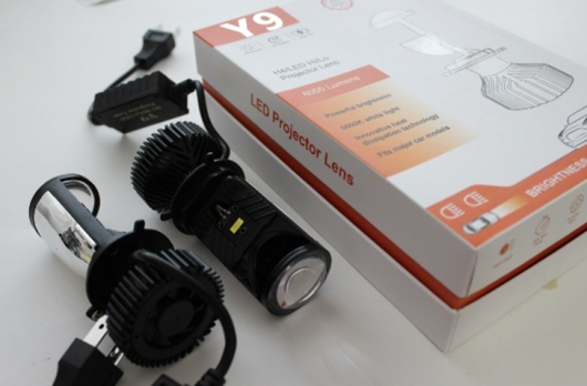 MINI LED LENS Y9  H4 12-24V с вентилятором
