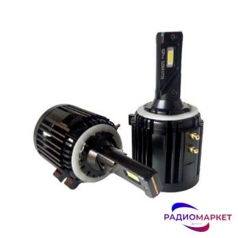 Светодиодные лампы головного света RAM Compact S H7+ black с переходником 