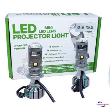 Светодиодные минилинза головного света G7 H7 LED mini projector lens