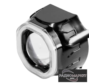 Маска для линзы черная 2.5″ с LED подсветкой – 028B 80MM