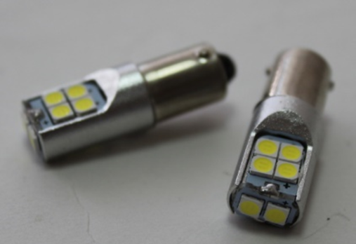 Лампа габаритная V0352 BA9S-3030-10smd canbus nonpolar  12-24V