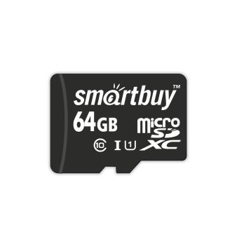 micro SDXC карта памяти Smartbuy 64GB Class 10 UHS-1 (без адаптера)