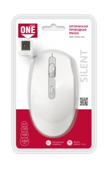 Мышь беспроводная Smartbuy ONE 280AG бело-серая