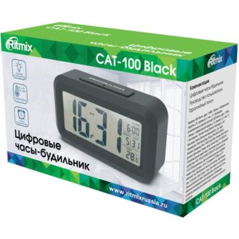 Часы-метеостанция Ritmix CAT-100 Black