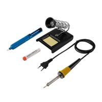 Набор паяльник,оловоотсос,подставка для паяльника REXANT 12-0163