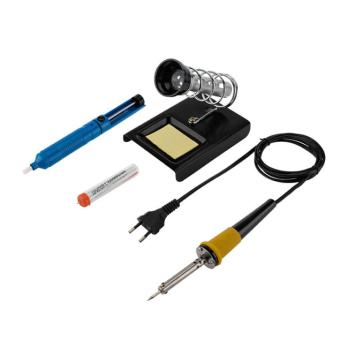 Набор паяльник,оловоотсос,подставка для паяльника REXANT 12-0163