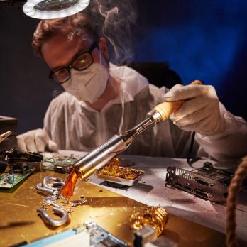 Паяльник ПД 220В 200Вт деревянная ручка  (W-200)  REXANT