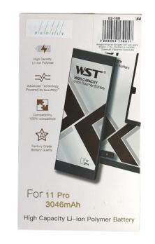 Аккумуляторная батарея WST для Apple iPhone 11 Pro 3046mAh (в коробке)